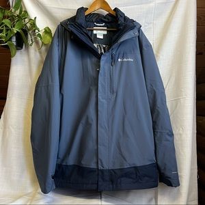 Columbia • 4XL Jacket • Blue shell with removable insulated layer